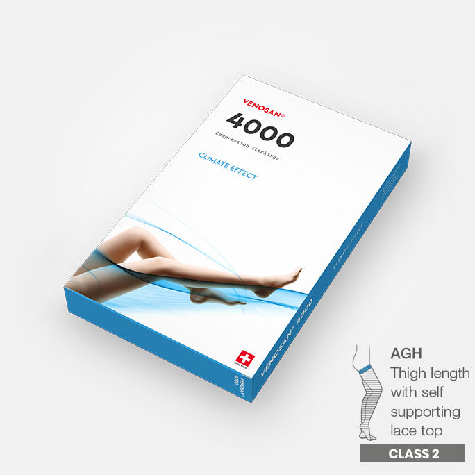 VENOSAN® 4000 AGH – Thigh Length with silicone top band (Class 2)